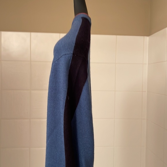 New Soft Men’s blue Ted Baker, London size 7 crewneck cupro  poly wool cashmere - Picture 4 of 8